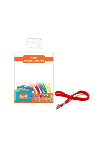 Sarff Metal Klipssli Kırmızı Askı Ipi-Blister 10Lu Eko N11.653