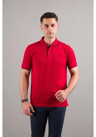 Nehir By Faruk Ülker Polo Yaka Çıtçıtlı Lacost Kumaş Erkek Tişört