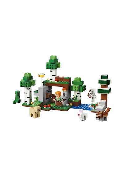 LEGO® Minecraft® İlk Gece Macerası 21593 - 8 Yaş ve Üzeri Çocuklar için 7 Figür İçeren Yaratıcı Oyuncak Yapım Seti (301 Parça)