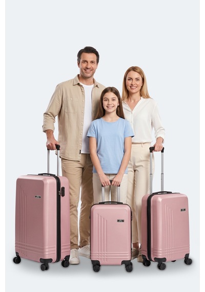 Slazenger Unıon 3 Lü Set Unisex Pembe Valiz