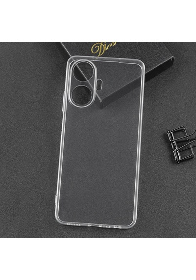 Zore Realme C55 Kılıf Nvth Süper Silikon Kapak - Renksiz