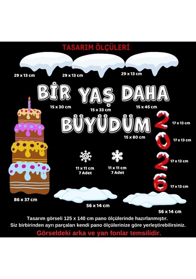 Bir Yaş Daha Büyüdüm Panosu 7
