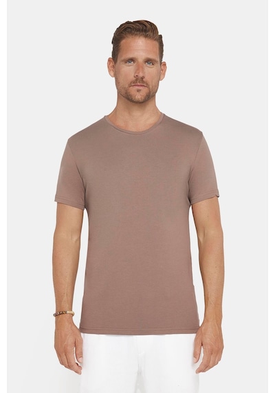 Tudors Erkek Slim Fit Dar Kesim Pamuklu Likralı Esnek Kumaş Basic Kahverengi Bisiklet Yaka Tişört-31217 Kahverengi Tudors Erkek Slim Fit Dar Kesim Pamuklu Likralı Esnek Kumaş Basic Kahverengi Bisiklet Yaka Tişört-31217 Kahverengi