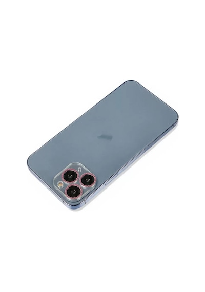 Apple İphone 11 Pro Max Shine Kamera Lens Koruma Cam - Pembe