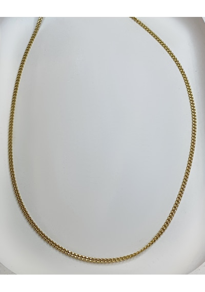 Erkek 2 Mm Çelik Zincir Kolye Gold
