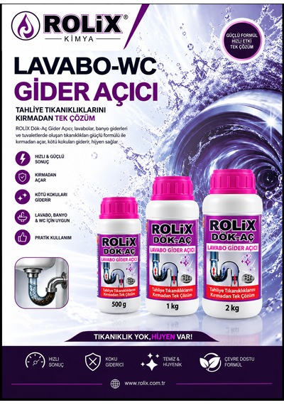 Rolix Dök Aç Lavabo Gider Açıcı 2 Kg