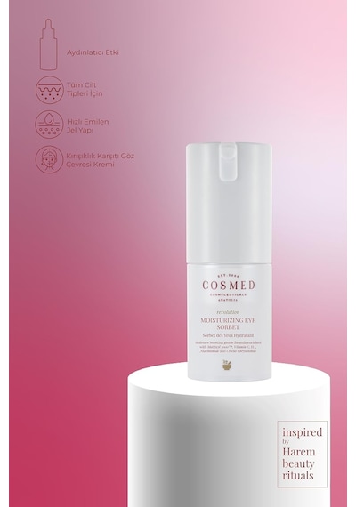 Cosmed C Vitamini İçeren Aydınlatıcı Etkili Su Bazlı Göz Çevresi Bakım Kremi 15 Ml