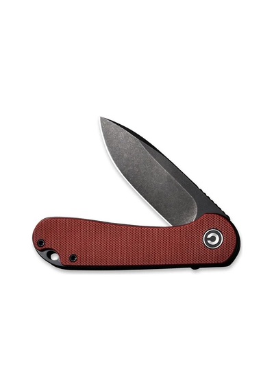 Civivi Elementum Burgundy G10 Handle Black Stonewashed D2 Blade Kamp Çakı Bordo