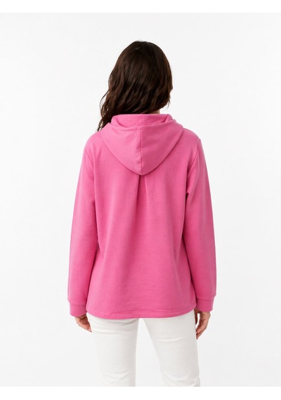 Neden Tekstil Kadın Kapüşonlu Sweatshirt - Rahat Ve Şık - Pembe