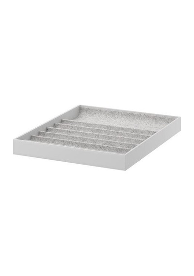 Raf İçi Bölmeli Ünite Açık Gri Ölçü 40x53x5Cm MeridyenDukkan Takı Gri