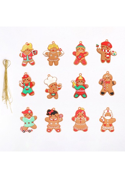 Gingerbread Man Toodent Süsler Noel Partisi Dekorasyonları İçin Solma Ve İyi Esneklik Yok E