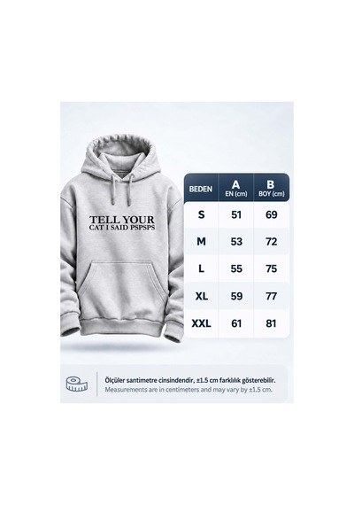 North Whiskers Kedi Severlere Özel Unisex Hoodie Eğlenceli Kedi Temalı Kapüşonlu Sweatshirt Gri - 930770908 Gri - 930770908 Gri North Whiskers Kedi Severlere Özel Unisex Hoodie Eğlenceli Kedi Temalı Kapüşonlu Sweatshirt Gri - 930770908 Gri - 930770908 Gri
