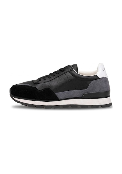 Lufian 111230302 Leo Erkek Hakiki Deri Klasik Sneaker Siyah