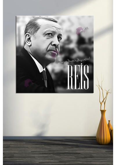 Recep Tayyip Erdoğan Cumhurbaşkanı Başkan Erdoğan Rte Kanvas Tablo 7 Farklı Ölçü