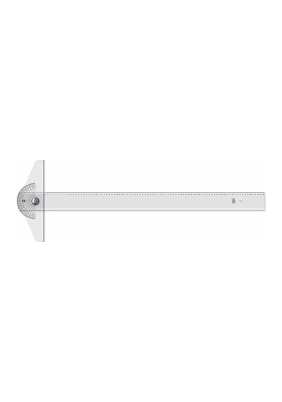 Hatas 01190 Minkale  Başlı T Cetveli İnce Bizote 85 CM Şeffaf