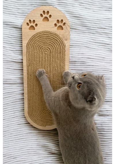 Nursoft Duvara Monte Edilebilir ve Yerde Kullanılabilir Kedi Tırmalama Tahtası 51 CM