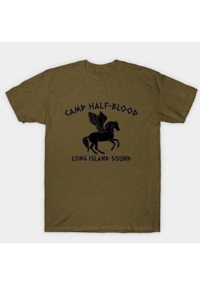 Camp Half Blood Long Island Sound Baskılı T-Shirt Çok Renkli