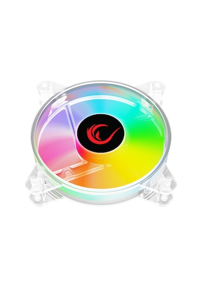 Rampage 6c-121 12cm Rainbow Aydınlatmalı Şeffaf Pc Kasa Fanı