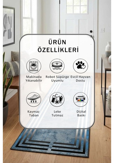 Ehl 26 Yıkanabilir Yolluk Mor