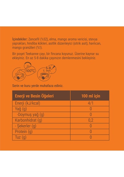 Teekanne Zencefil - Mango Karışık Bitki Çayı 12277643