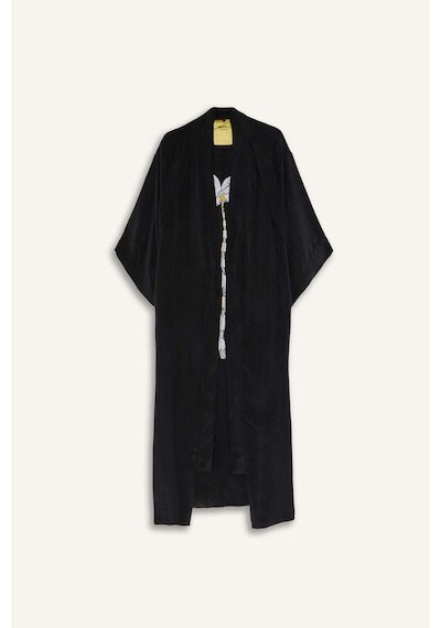 Defacto Jaquette X Defacto Palmiyeli Kimono H1249ax26hsbk27 Siyah-bk27