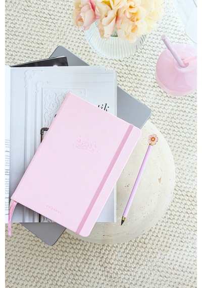 A5 Bullet Journal Noktalı Defter 140 Gr. 80 Yaprak Cotton Candy Pembe