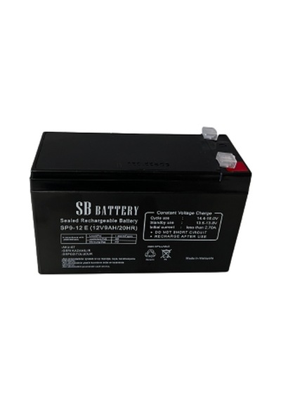 12 VOLT 9 AH-AMPER KURU TİP AGM GÜÇ KAYNAĞI AKÜ SB BATTERY SPL-9