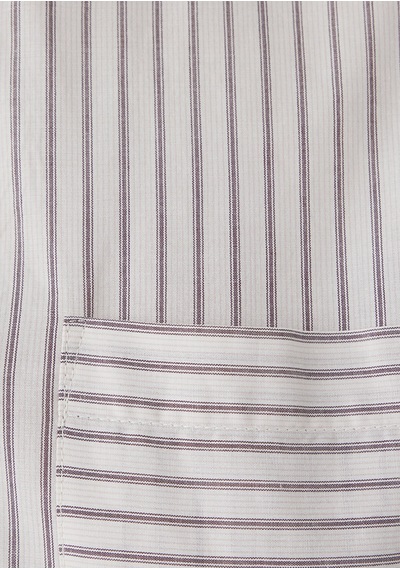 Mavi Uzun Kollu Gömlek Fig Stripe bej