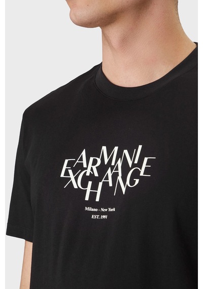 Armani Exchange Erkek T Shirt Xm002782 Af10356 Uc001 Siyah Siyah