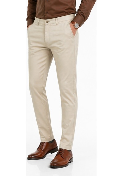 Amaro Erkek Silim Fit Kanvas Pantolon Kalıp Yazlık Bgl-st05394 Krem