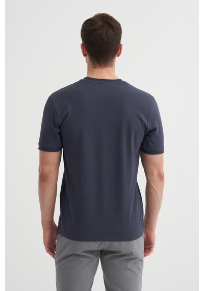 Cazador 4620 Bisiklet Yaka T-shirt Antrasit