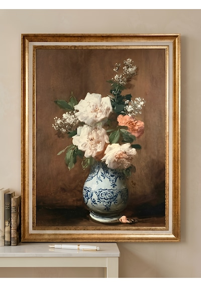 Varaklı Gold Çerçeveli Yağlı Boya Dokulu Salon Tablosu Porselen Vazoda Çiçekler Klasik Vintage Büyük Boy Duvar Tablosu 50x70 Cm - Dış Ölçü 60x80 Cm Varaklı Gold Çerçeveli Yağlı Boya Dokulu Salon Tablosu Porselen Vazoda Çiçekler Klasik Vintage Büyük Boy Duvar Tablosu 50x70 Cm - Dış Ölçü 60x80 Cm