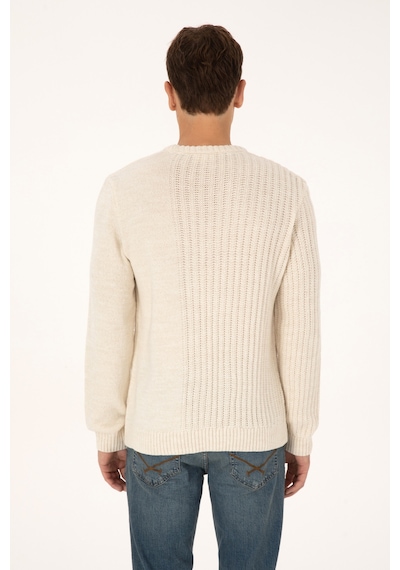 U.s. Polo Assn. Erkek Kazak /triko 50314968-vr256 İnci