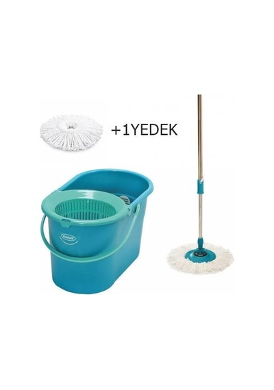 Motek Fix Mop Temizlik Kovası Temizlik Seti+extra 1ad Yedek Püskül