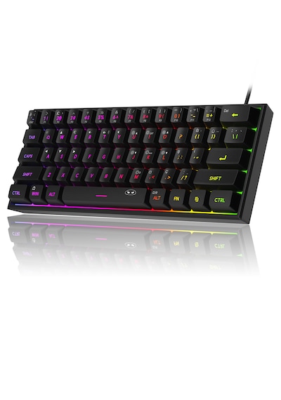 Magegee Ts91 61 Tuş Rgb Kablolu Siyah Membran Türkçe Q Gaming Klavye
