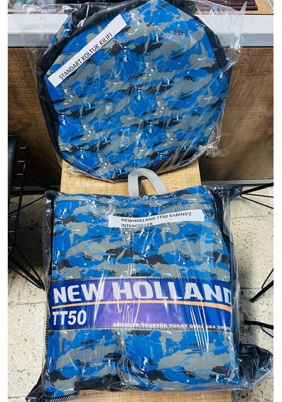 New Holland Tt50 Kabinsiz İntercoler Özel Su Geçirmez Branda Ve Standart Koltuk Kılıfı