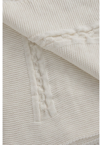 Trenza Krem Çift Kişilik Battaniye 200x220 15025 Krem