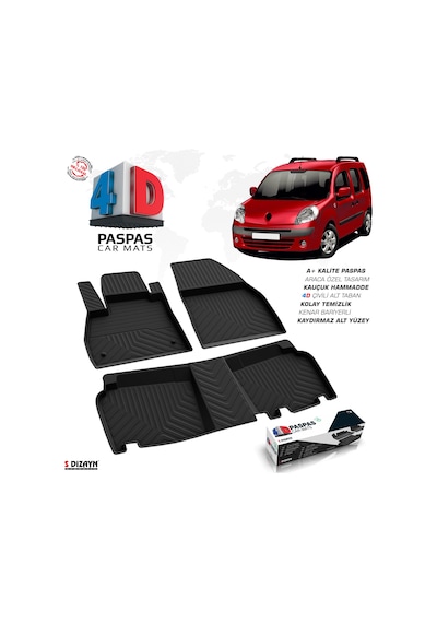 Kangoo 4D Havuzlu Paspas Omsa 2015 2016 2017 2018 2019 2020 2021