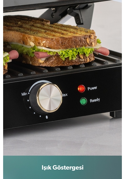 Homend Grilliant 1356h Inox Gövdeli Döküm Plakalı Tost Ve Izgara Makinesi