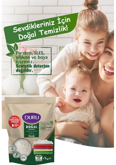 3 Adet Duru Granül Sabun Klasik 1000 G Diğer