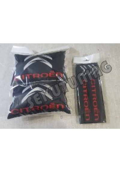 Cıtroen Oto Boyun Yastığı Ve Kemer Konforu Mini Set