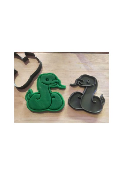 Slytherin Kurabiye Kalıbı Nagini 2 Parça 9 X 9 Cm Gıdaya Uygun Diğer
