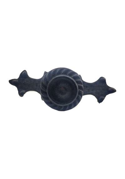 Jenerik Antika Tarz Dekoratif Pirinç Çizgili Düğme - 35x100 Mm, Büyük, Oksit