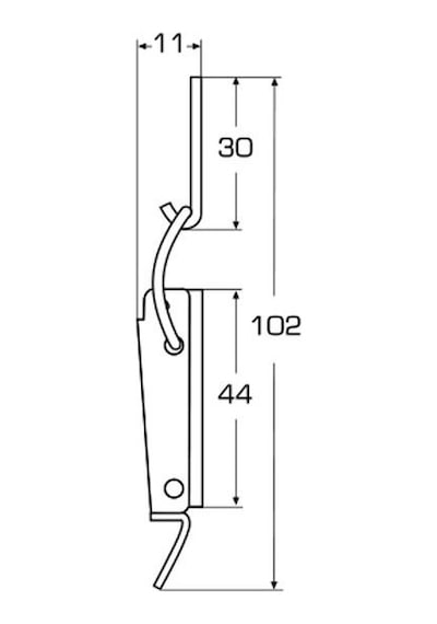Paslanmaz Mandallı Kilit 102 MM