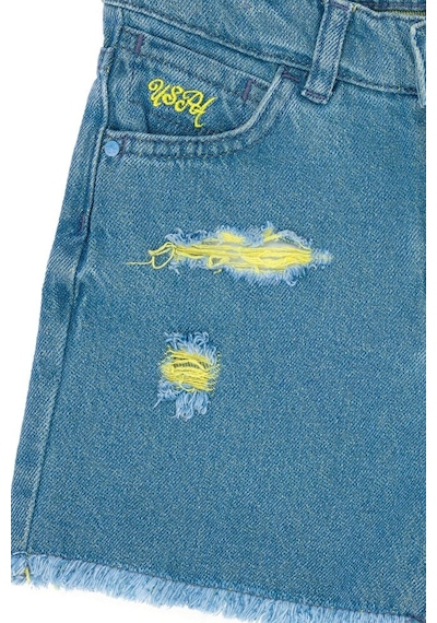 U.S. Polo Assn. Kız Çocuk Jean Şort 50263971-dn0021 Mavi
