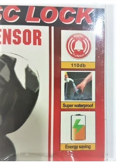Alarmlı Disk Kilidi Ön Veya Arka Disk Kilidi 3 Anahtarlı