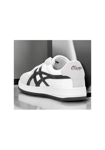Etayger Günlük Rahat Unisex Klasik Siyah-beyaz-gri Sneaker Ayakkabı