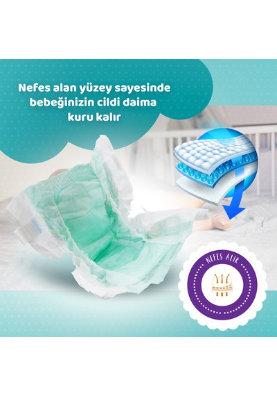 Elbebek Elite Bebek Bezi 3 Numara Midi 66 Adet