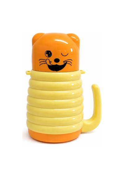 Çocuk Çelik Matara - Emojili - 350 Ml - Sarı - 200339 Çok Renkli