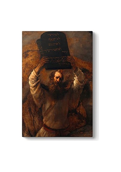 Rembrandt - Musa Ve On Emir Tablosu 50 X 75
